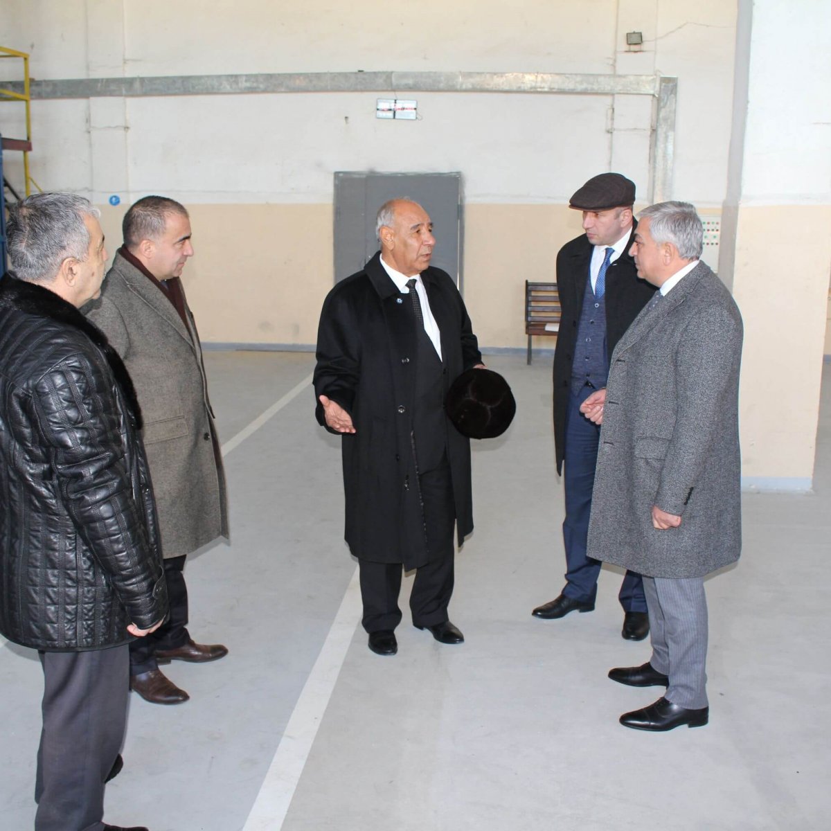 Türkmənistan Milli Elmlər Akademiyasının prezidenti TSZ-ni ziyarət edərkən.