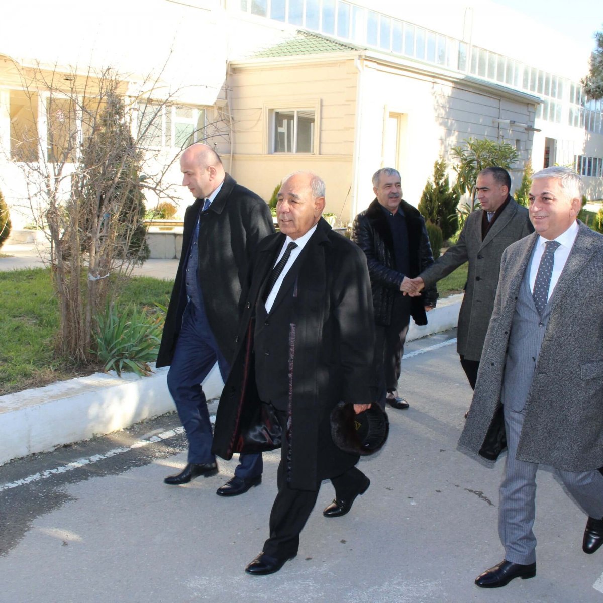 Türkmənistan Milli Elmlər Akademiyasının prezidenti TSZ-ni ziyarət edərkən.