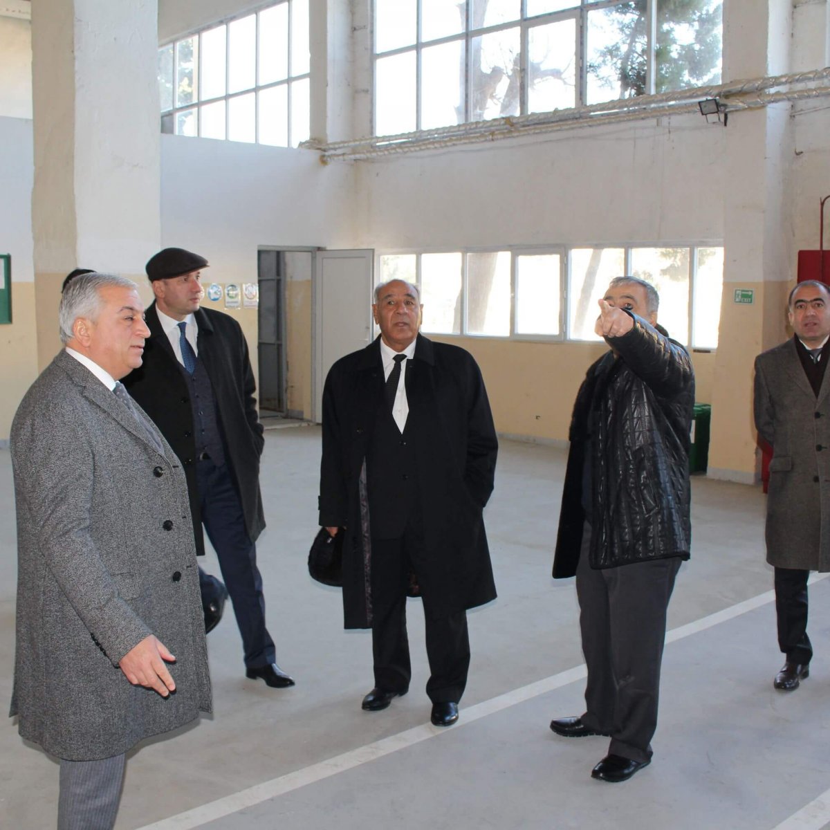 Türkmənistan Milli Elmlər Akademiyasının prezidenti TSZ-ni ziyarət edərkən.
